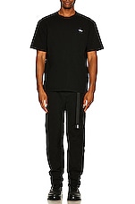 C2H4 Stai Buckle Track Pants in Black, view 5, click to view large image.