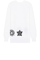 COMME des GARCONS BLACK x Filip Pagowski Sweater in White, view 2, click to view large image.