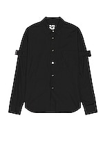 COMME des GARCONS BLACK Shirt in Black, view 1, click to view large image.