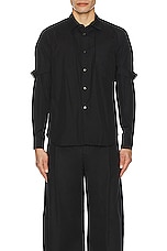 COMME des GARCONS BLACK Shirt in Black, view 3, click to view large image.
