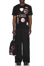 COMME des GARCONS BLACK x Nike Tee in Black, view 4, click to view large image.