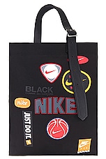 COMME des GARCONS BLACK x Nike Tote in Black, view 1, click to view large image.