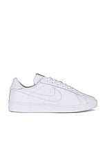 COMME des GARCONS BLACK X Nike Tennis Classic Sneaker in White, view 1, click to view large image.