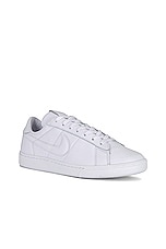 COMME des GARCONS BLACK X Nike Tennis Classic Sneaker in White, view 2, click to view large image.