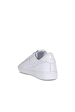 COMME des GARCONS BLACK X Nike Tennis Classic Sneaker in White, view 3, click to view large image.