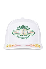 Casablanca Embroidered Cap in Le Jeu Colore, view 1, click to view large image.