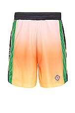Casablanca Football Shorts in Gradient, view 1, click to view large image.