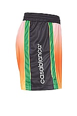 Casablanca Football Shorts in Gradient, view 3, click to view large image.