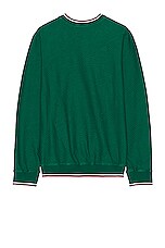 Casablanca 3d Wave Sweater in Green, view 2, click to view large image.