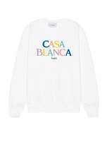 Casablanca Stacked Logo Sweatshirt in Stacked Logo, view 1, click to view large image.