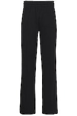 Casablanca Embroidered Satin Tape Sweatpant in Black, view 2, click to view large image.