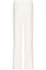 Casablanca Straight Leg Trouser in Off White, view 2, click to view large image.