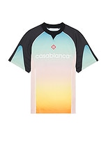 Casablanca Football T-shirt in Gradient, view 1, click to view large image.