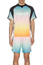 Casablanca Football T-shirt in Gradient, view 4, click to view large image.