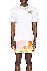 Casablanca Joyaux D' Afrique Tennis Club Printed T-shirt in Joyaux D' Afrique Tennis Club, view 3, click to view large image.