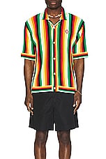Casablanca Striped Towelling Shirt in Multi, view 4, click to view large image.