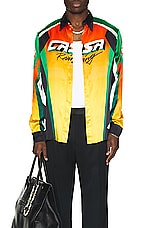 Casablanca Classic Collar Long Sleeve Shirt in Casa Moto Sport, view 3, click to view large image.