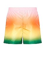 Casablanca Printed Swim Shorts in Gradient, view 2, click to view large image.