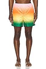 Casablanca Printed Swim Shorts in Gradient, view 4, click to view large image.