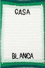 Casablanca Cotton Mini Crochet Bag in Green & Multi, view 6, click to view large image.