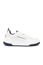 Casablanca Court Sneaker in Navy & White, view 1, click to view large image.