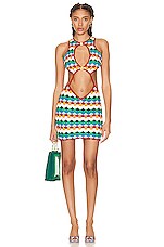 casablanca knitted dress Casablanca Crochet Knit Mini Dress With Patches  Balardi
