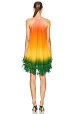 Casablanca Mini Dress in Rainbow Gradient, view 3, click to view large image.
