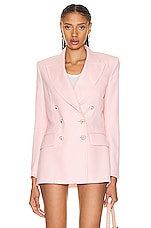 Casablanca Double Breasted Blazer in Pink, view 1, click to view large image.