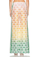 Casablanca Printed Wide Leg Trouser in Heart Monogram Gradient, view 3, click to view large image.