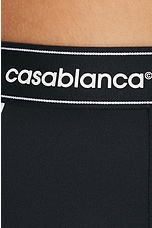 Casablanca Scuba Legging in Black & White, view 5, click to view large image.