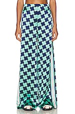 Casablanca Printed Wide Leg Trouser in Pool Tile, view 1, click to view large image.