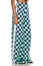 Casablanca Printed Wide Leg Trouser in Pool Tile, view 2, click to view large image.