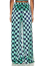 Casablanca Printed Wide Leg Trouser in Pool Tile, view 3, click to view large image.