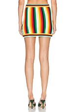 Casablanca Striped Towelling Skirt in Multi, view 4, click to view large image.