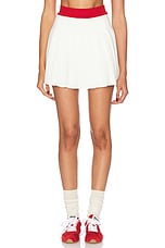 ミニスカート Casablanca SS25 TENNIS SKIRT (WS25 SK 144 01WHITE) Textured Velour Tennis Skirt – Casablanca