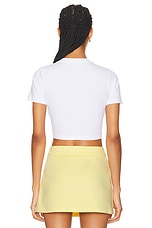 Casablanca Cropped T-Shirt in Crayon Tennis Club, view 3, click to view large image.