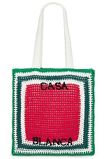 Casablanca Crochet Bag in Multi, view 3, click to view large image.