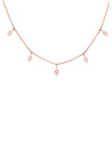 Carbon & Hyde Lily Choker in Rose Gold, view 2, click to view large image.