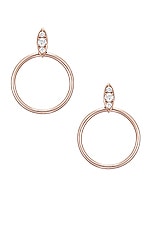 Carbon & Hyde Lucienne Hoops in Rose Gold, view 1, click to view large image.