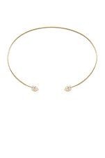 Carbon & Hyde Rosette Choker in Gold, view 1, click to view large image.