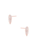 Carbon & Hyde Venom Studs in Rose Gold, view 2, click to view large image.