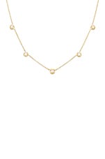Carbon & Hyde Rose Chain Choker in Gold, view 3, click to view large image.