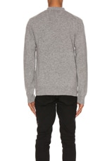 COMME des GARCONS PLAY Multiheart Cardigan in Grey, view 4, click to view large image.