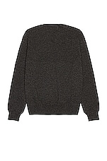 COMME des GARCONS PLAY V-Neck Pullover in Grey, view 2, click to view large image.