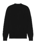 COMME des GARCONS PLAY Invader Cardigan in Black, view 2, click to view large image.