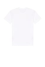 COMME des GARCONS PLAY Red Emblem Cotton Tee in White, view 2, click to view large image.
