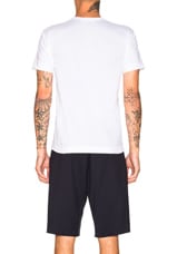 COMME des GARCONS PLAY Camouflage Tee in White, view 3, click to view large image.