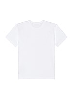 COMME des GARCONS PLAY Tee Shirt in White, view 2, click to view large image.