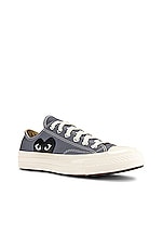 COMME des GARCONS PLAY Converse Chuck Taylor Low in Grey, view 2, click to view large image.