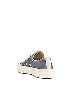 COMME des GARCONS PLAY Converse Chuck Taylor Low in Grey, view 3, click to view large image.